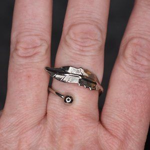 🔥 3/$15 NWT Sunburst Leaf Boho Adjustable Ring